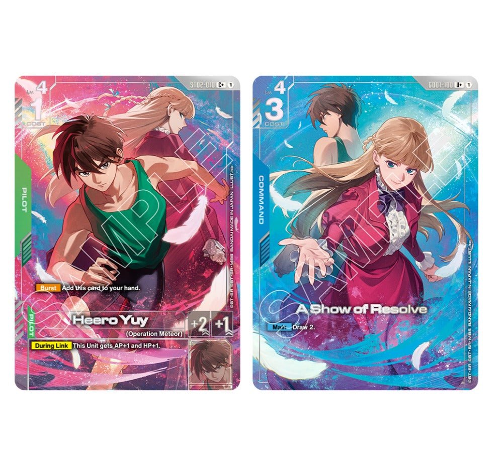 Gundam Card Game - Premium Set [PB01] : Gundam Wing 30ème anniversaire - MEKA NEKO