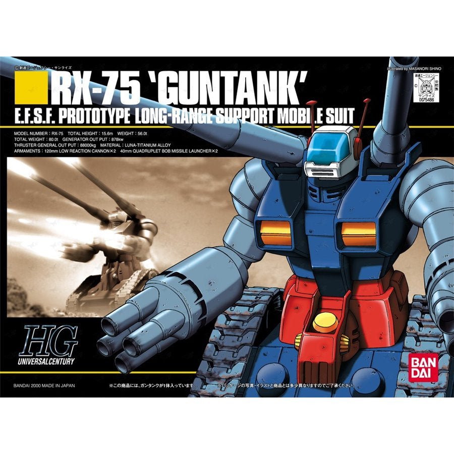 Gunpla HG 1/144 - 007 RX - 75 Guntank - MEKA NEKO