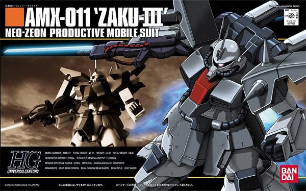 Gunpla HG 1/144 - 014 Amx - 011 'Zaku III' - MEKA NEKO