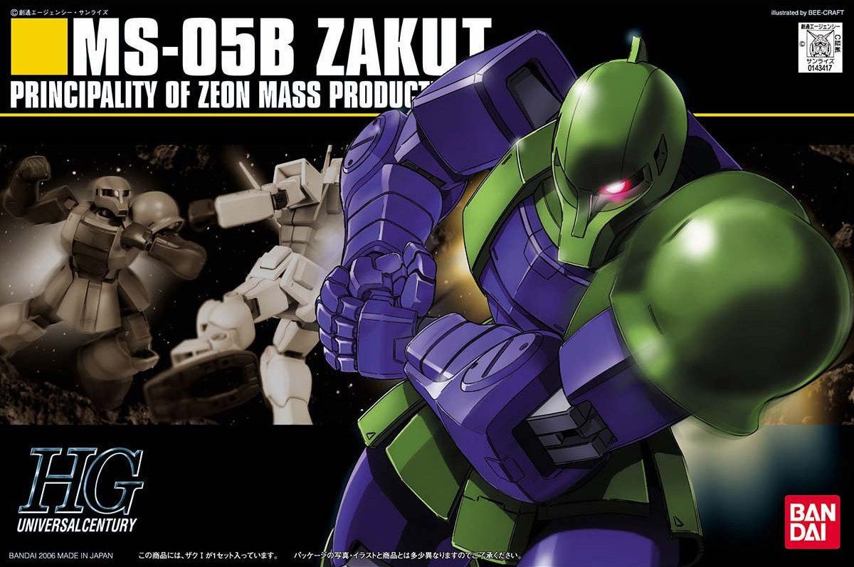 Gunpla HG 1/144 - 064 MS - 05B ZAKU I - MEKA NEKO