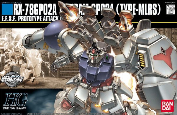 Gunpla HG 1/144 - 075 RX - 78 GP02A Gundam (Type - MLRS) - MEKA NEKO