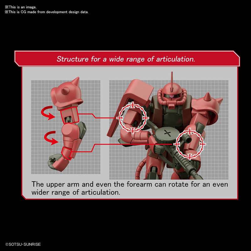 Gunpla HG 1/144 - MS - 06S Zaku II - MEKA NEKO