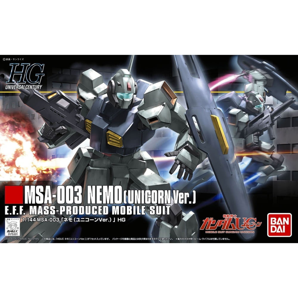 Gunpla HG 1/144 - 140 Nemo Unicorn Ver