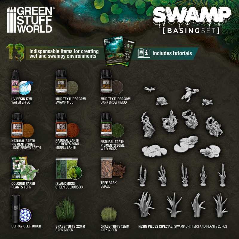 Green Stuff World - Kit de Soclage : Marécage