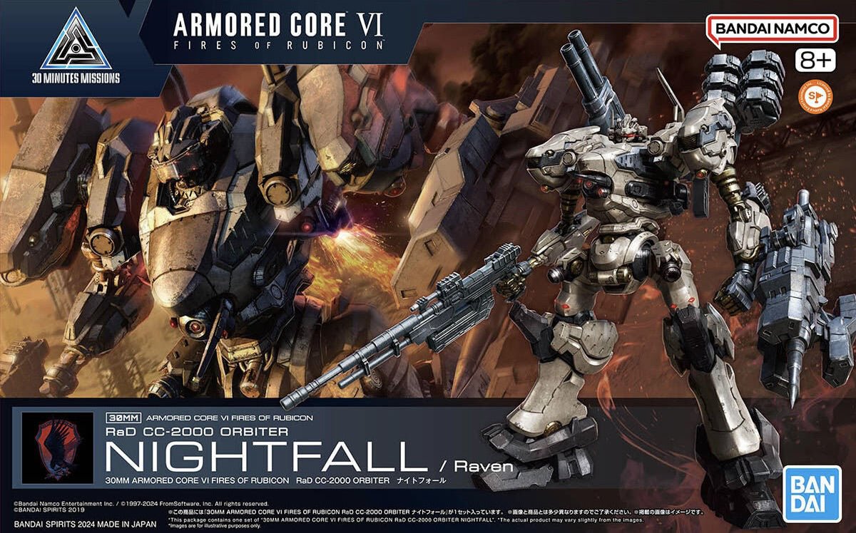 Model Kit 30MM - Armored Core VI RAD CC - 2000 Orbiter Nightfall - MEKA NEKO