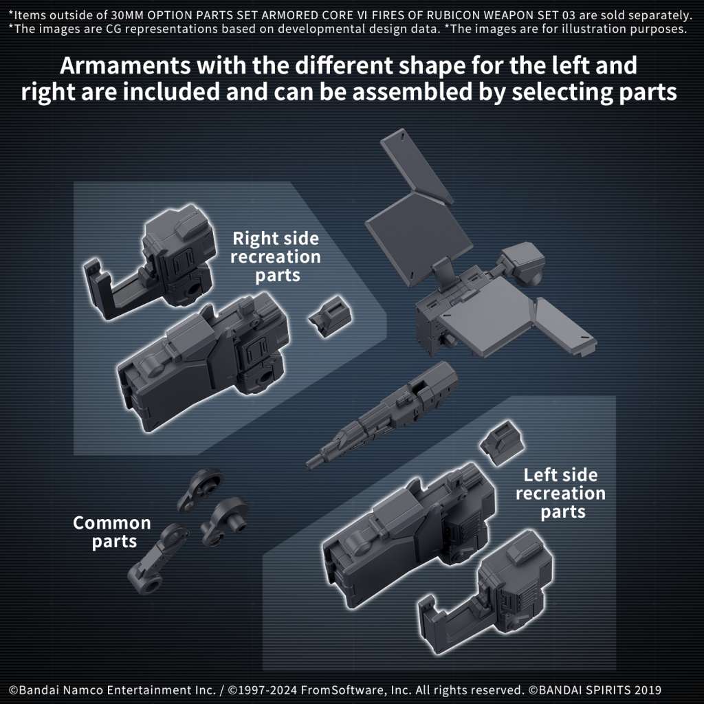 Model Kit 30MM - Armored Core VI Weapon Set 03 - MEKA NEKO