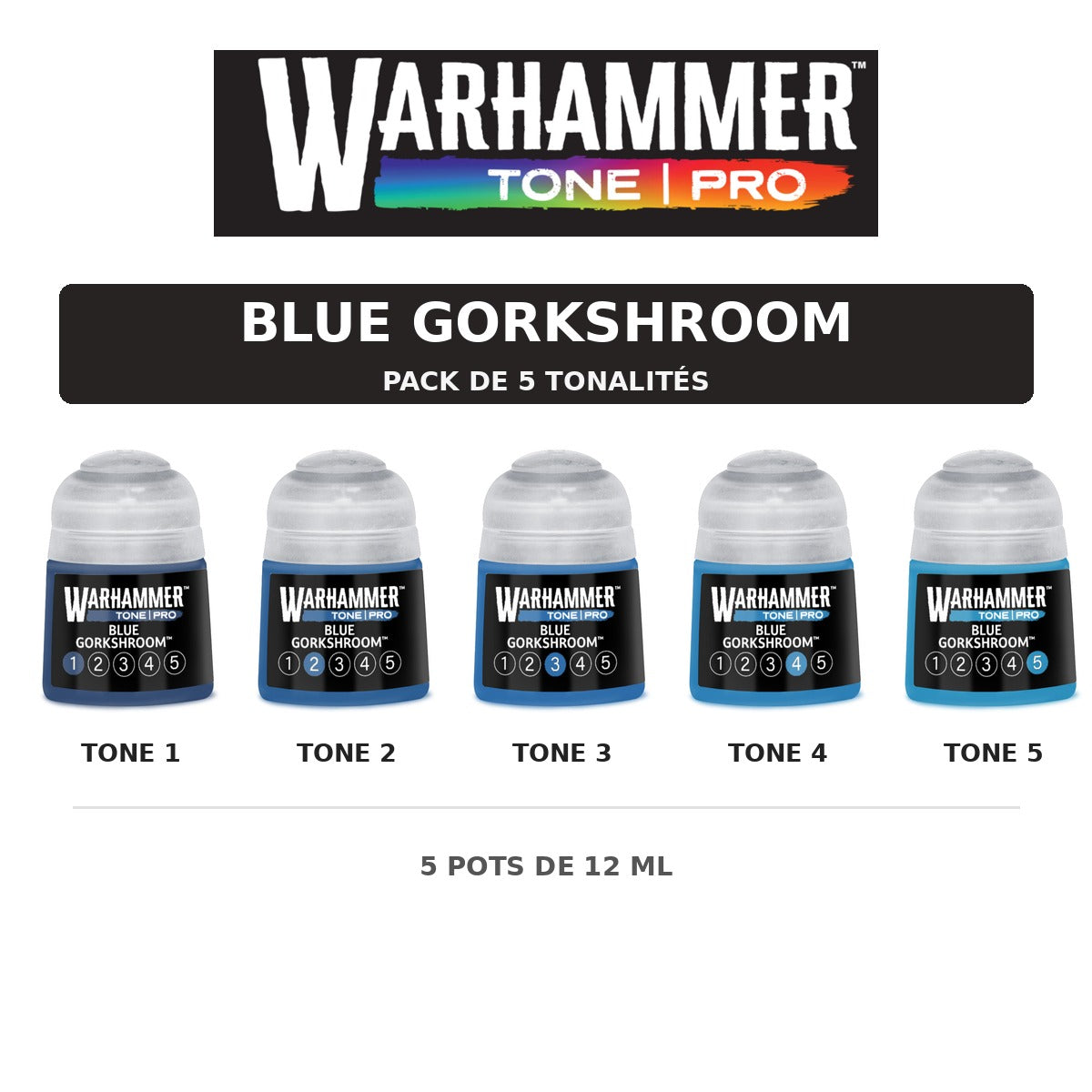 Pack Warhammer Tone Pro Blue Gorkshroom - 5 tonalités