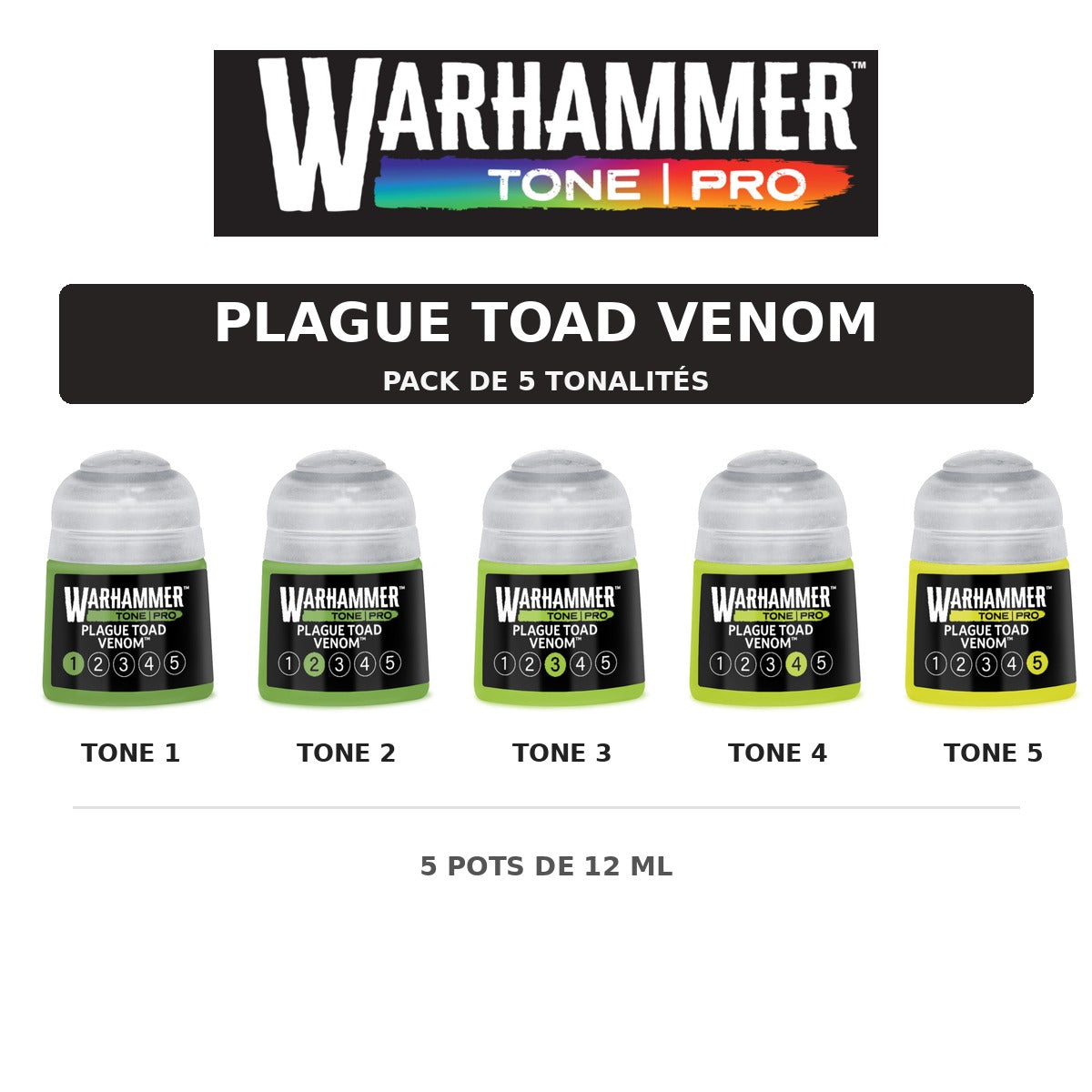 Pack Warhammer Tone Pro Plague Toad Venom - 5 tonalités