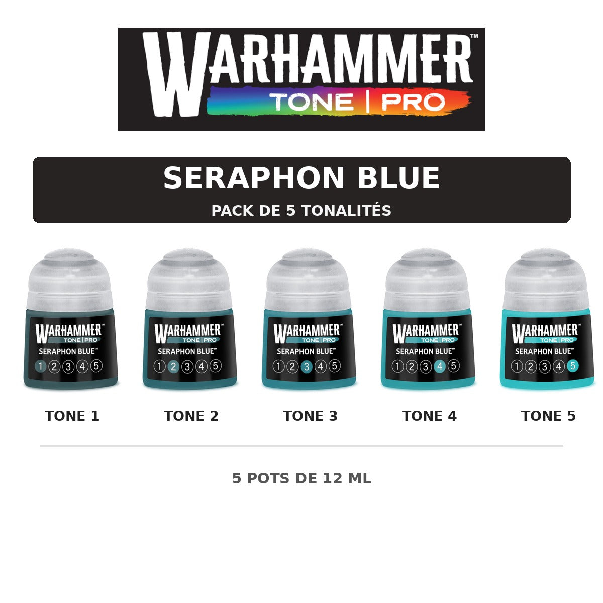 Pack Warhammer Tone Pro Seraphon Blue - 5 tonalités