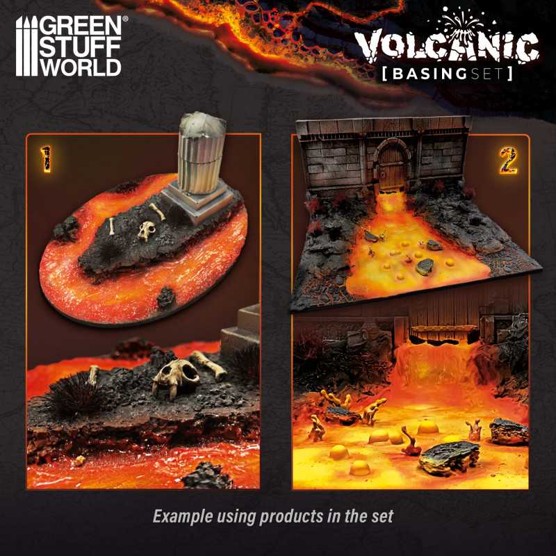 Green Stuff World - Kit de Soclage : Volcanique