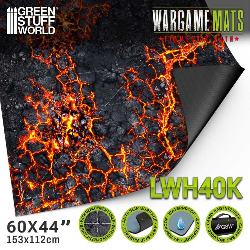 Green Stuff World - Tapis de Wargame : Flamecoil Path