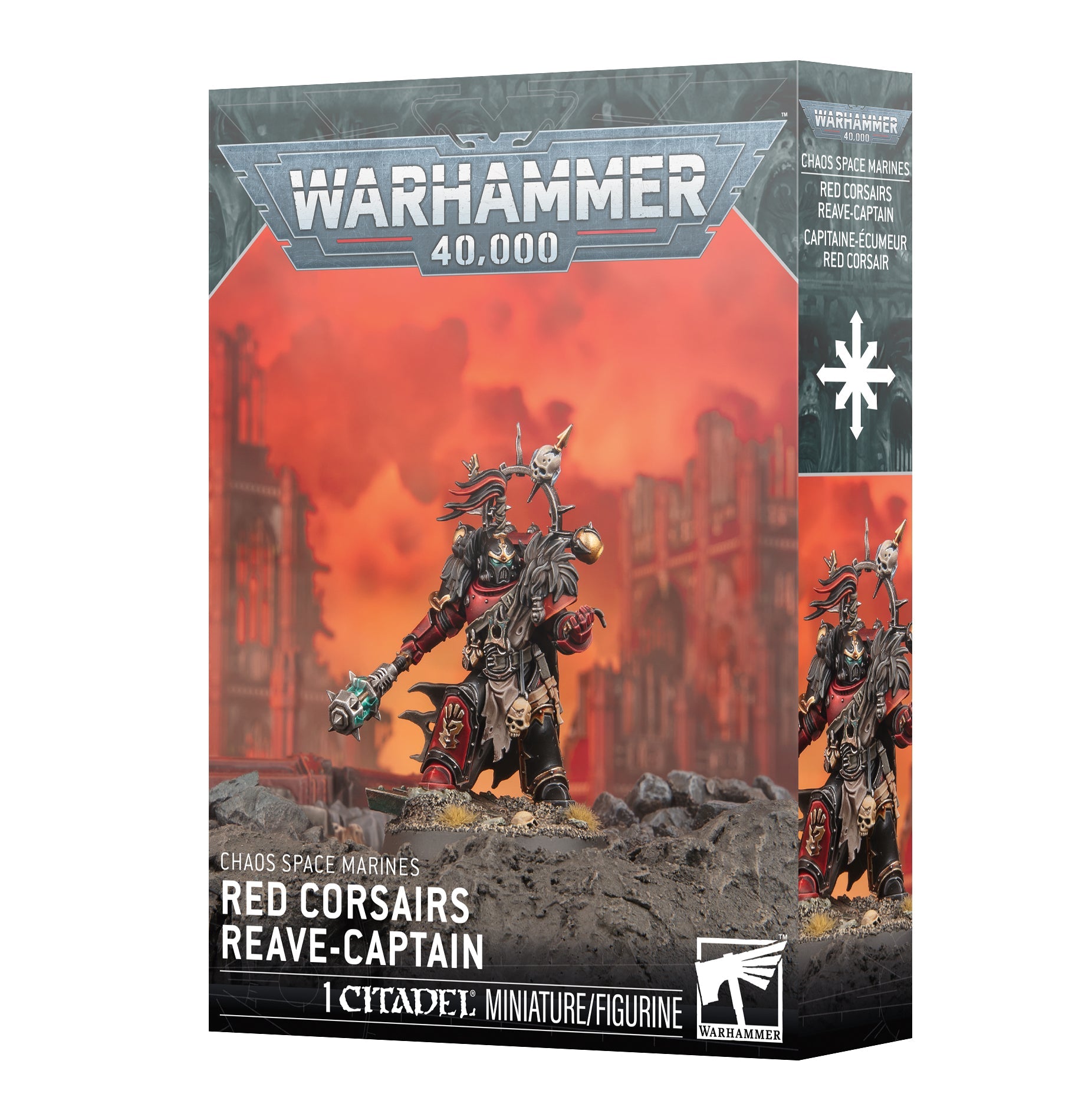 Warhammer 40,000 - Chaos Space Marines : Reaver Captain (Red Corsairs)(PRÉCOMMANDE) - MEKA NEKO