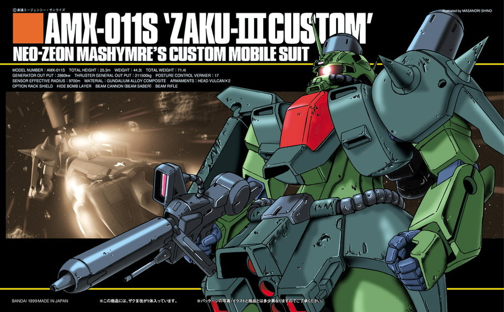 Gunpla HG 1/144 - Zaku III Custom