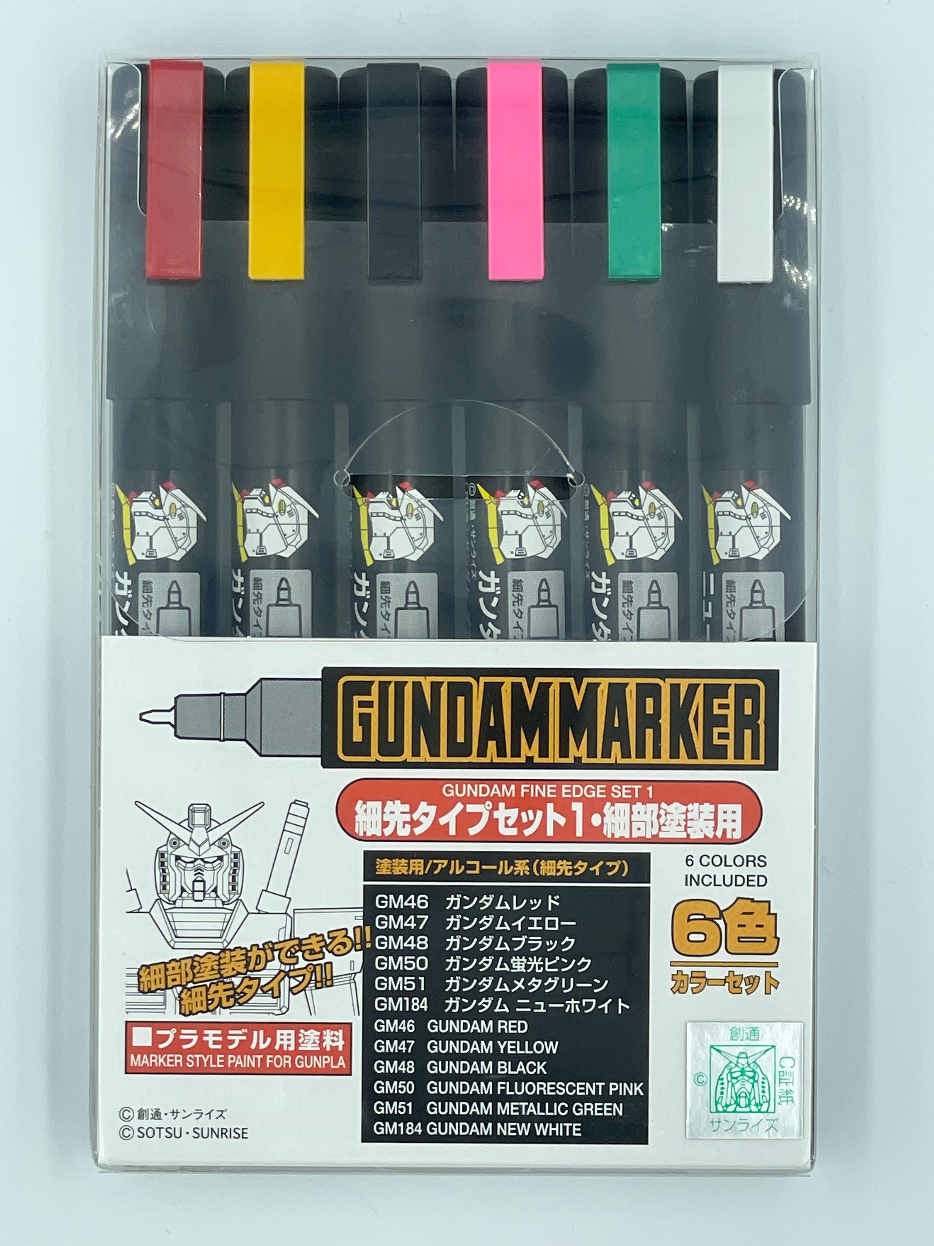 Gundam Marker - Gundam Fine Edge Set 1